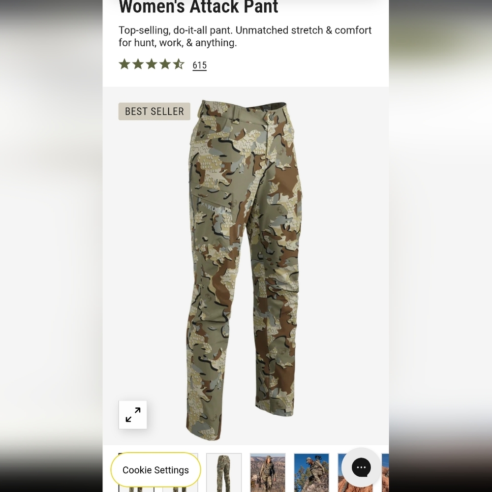 KUIU Women’s Attack Pant – Size 8 – Preloved, Excellent Condition